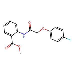 Methyl 2-{[(4-fluorophenoxy)acetyl]amino}benzoate structure