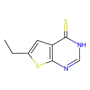 6-乙基噻吩并[2,3-d]嘧啶-4-硫醇 structure