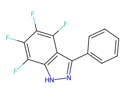 4,5,6,7-tetrafluoro-3-phenyl-1H-indazole structure