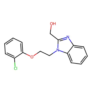 {1-[2-(2-chlorophenoxy)ethyl]-1H-benzimidazol-2-yl}methanol structure