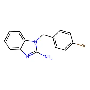 1-(4-bromobenzyl)-1H-benzimidazol-2-amine structure