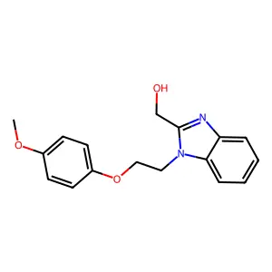 {1-[2-(4-methoxyphenoxy)ethyl]-1H-benzimidazol-2-yl}methanol structure