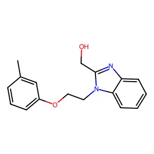 [1-(2-m-Tolyloxy-ethyl)-1H-benzoimidazol-2-yl]-methanol structure