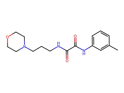 N'-(3-methylphenyl)-N-(3-morpholin-4-ylpropyl)oxamide structure