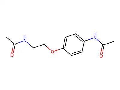 N-[2-(4-acetamidophenoxy)ethyl]acetamide structure