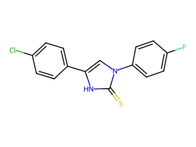 4-(4-Chloro-phenyl)-1-(4-fluoro-phenyl)-1H-imidazole-2-thiol structure