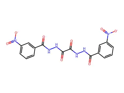 N'~1~,N'~2~-Bis(3-nitrobenzoyl)ethanedihydrazide structure
