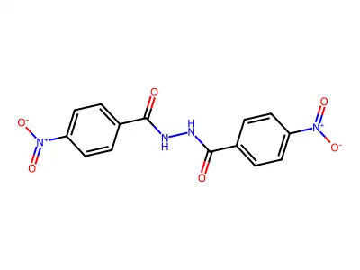 1,2-Bis(4-nitrobenzoyl)hydrazine structure