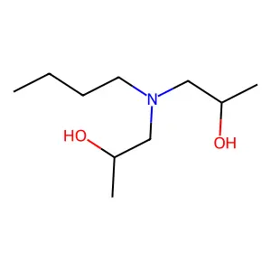 1-[Butyl(2-hydroxypropyl)amino]propan-2-ol structure