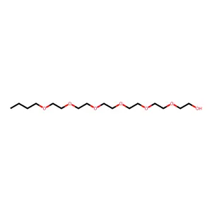 Hexaethylene glycol, butyl ether structure