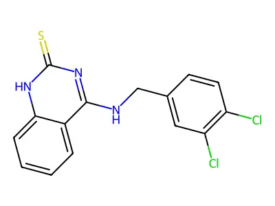 4-[(3,4-dichlorophenyl)methylamino]-1H-quinazoline-2-thione structure