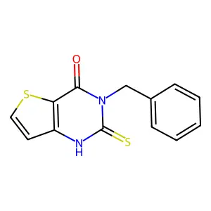 3-benzyl-2-sulfanyl-3H,4H-thieno[3,2-d]pyrimidin-4-one structure