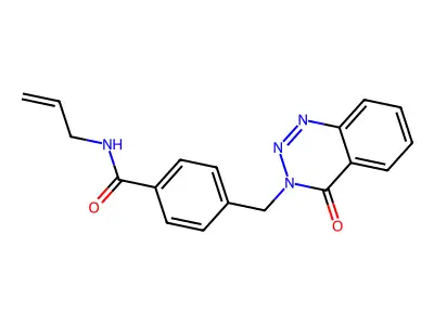 N-allyl-4-((4-oxobenzo[d][1,2,3]triazin-3(4H)-yl)methyl)benzamide structure
