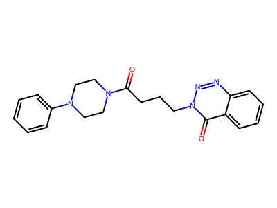3-[4-Oxo-4-(4-phenylpiperazin-1-yl)butyl]-1,2,3-benzotriazin-4-one structure