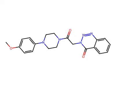 3-(2-(4-(4-methoxyphenyl)piperazin-1-yl)-2-oxoethyl)benzo[d][1,2,3]triazin-4(3H)-one structure