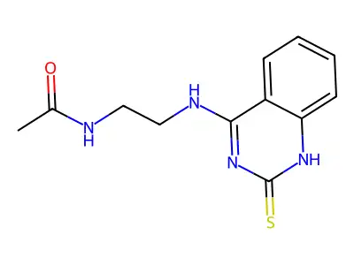 N-[2-[(2-sulfanylidene-1H-quinazolin-4-yl)amino]ethyl]acetamide structure