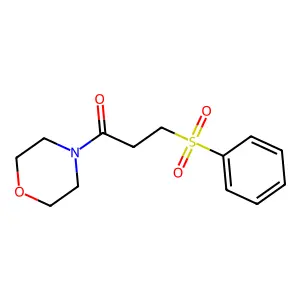 3-(4-Morpholinyl)-3-oxopropyl phenyl sulfone structure
