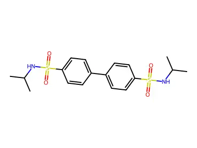 (Methylethyl){[4-(4-{[(methylethyl)amino]sulfonyl}phenyl)phenyl]sulfonyl}amine structure
