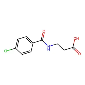 3-[(4-chlorobenzoyl)amino]propanoic Acid structure