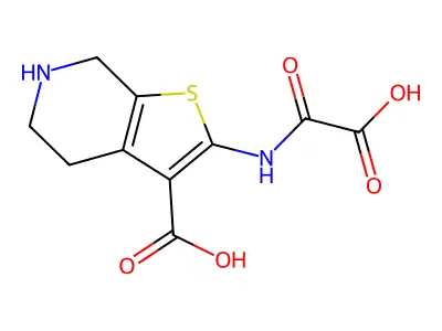 2-(Oxalyl-Amino)-4,5,6,7-Tetrahydro-Thieno[2,3-C]Pyridine-3-Carboxylic Acid structure