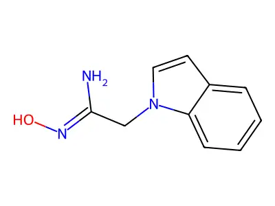 N'-hydroxy-2-indol-1-ylethanimidamide structure