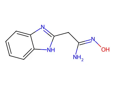 1H-Benzimidazole-2-ethanimidamide,N-hydroxy- structure