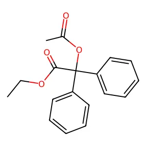 Ethyl (acetyloxy)(diphenyl)acetate structure