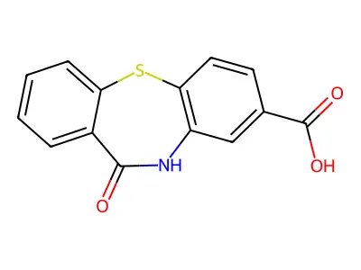 methyl 6-oxo-5H-benzo[b][1,4]benzothiazepine-3-carboxylate structure