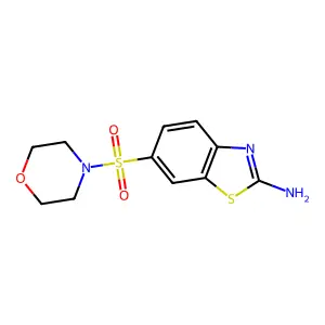6-(Morpholin-4-ylsulfonyl)-1,3-benzothiazol-2-amine structure