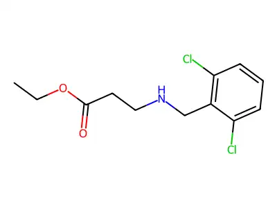 Ethyl 3-[(2,6-dichlorophenyl)methylamino]propanoate structure