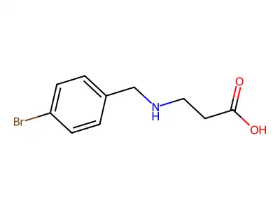 3-[(4-bromophenyl)methylamino]propanoic Acid structure