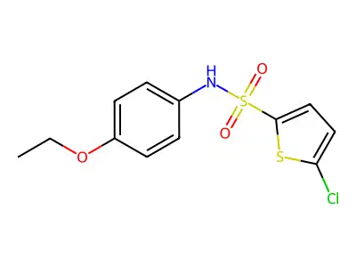 5-chloro-N-(4-ethoxyphenyl)thiophene-2-sulfonamide structure