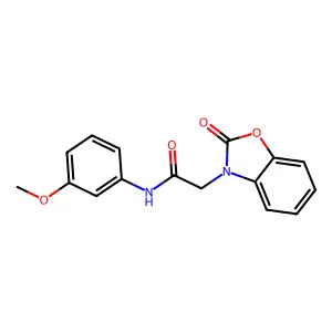 N-(3-methoxyphenyl)-2-(2-oxo-1,3-benzoxazol-3(2H)-yl)acetamide structure