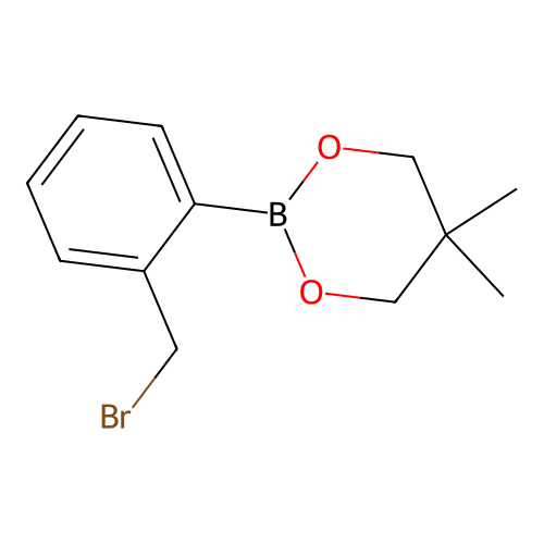 2-[2-(Bromomethyl)phenyl]-5,5-dimethyl-1,3,2-dioxaborinane structure