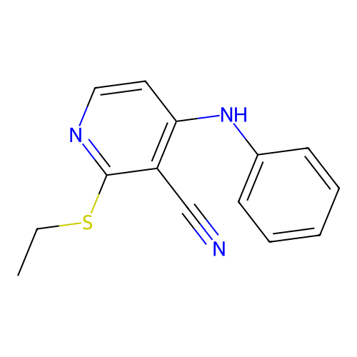 4-Anilino-2-ethylsulfanylpyridine-3-carbonitrile structure