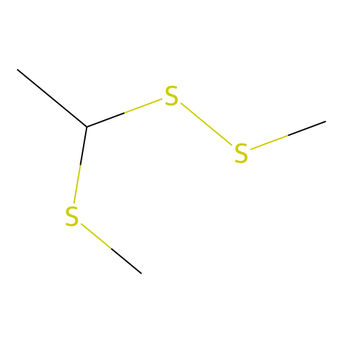1-(Methylthioethyl) methyl disulfide structure
