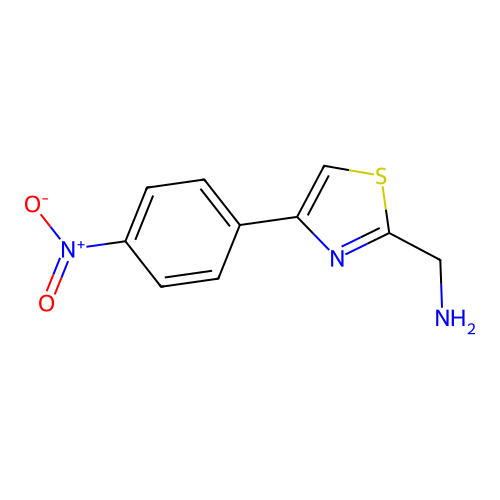 [4-(4-Nitrophenyl)-1,3-thiazol-2-yl]methanamine structure