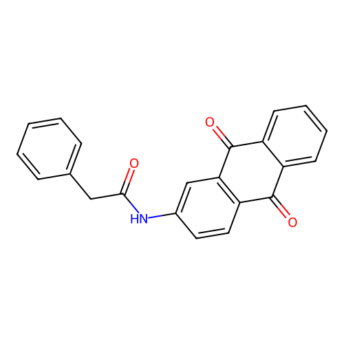N-(9,10-dioxo-9,10-dihydroanthracen-2-yl)-2-phenylacetamide structure