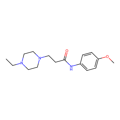 3-(4-ethylpiperazin-1-yl)-N-(4-methoxyphenyl)propanamide structure