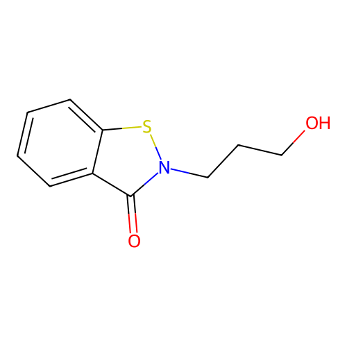 2-(3-Hydroxypropyl)-1,2-benzothiazol-3-one structure
