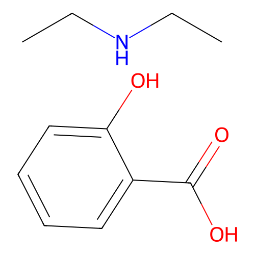 Diethylamine salicylate structure