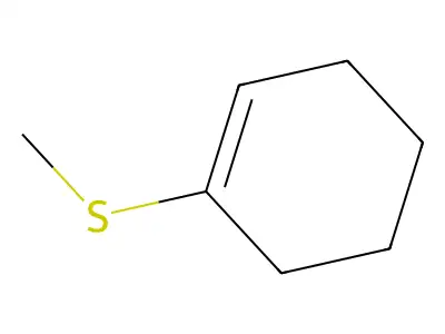 1-(Methylthio)cyclohexene structure
