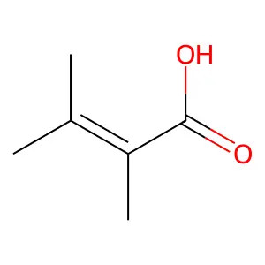 2,3-Dimethylbut-2-enoic acid structure