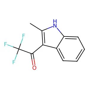 2,2,2-trifluoro-1-(2-methyl-1H-indol-3-yl)ethanone structure