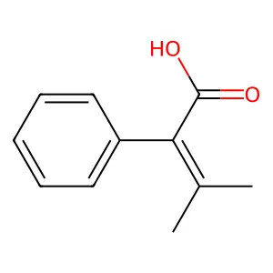 alpha-(1-Methylethylidene)benzeneacetic acid structure