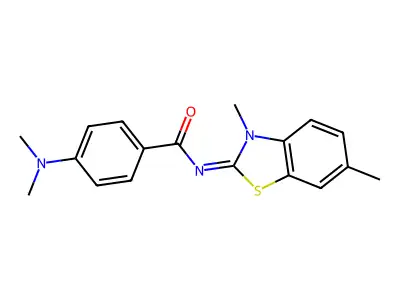 (E)-4-(dimethylamino)-N-(3,6-dimethylbenzo[d]thiazol-2(3H)-ylidene)benzamide structure