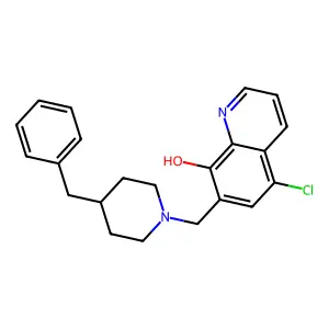 5-Chloro-7-{[4-benzylpiperidyl]methyl}quinolin-8-ol structure