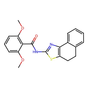 N-(4,5-dihydronaphtho[1,2-d]thiazol-2-yl)-2,6-dimethoxybenzamide structure