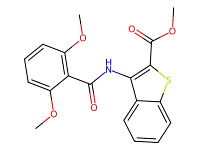 Methyl 3-(2,6-dimethoxybenzamido)benzo[b]thiophene-2-carboxylate structure