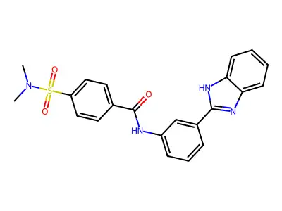 N-(3-(1H-benzo[d]imidazol-2-yl)phenyl)-4-(N,N-dimethylsulfamoyl)benzamide structure